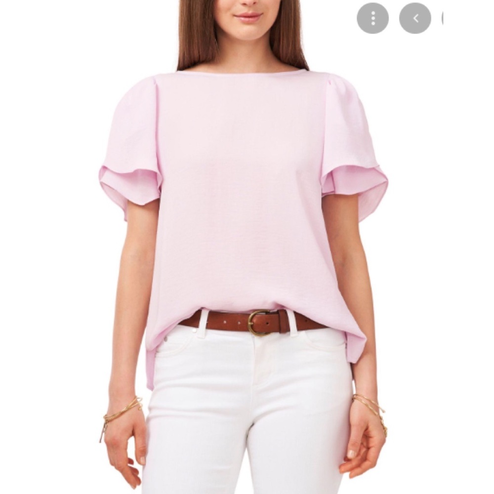 Vince Camuto tulip sleeves top